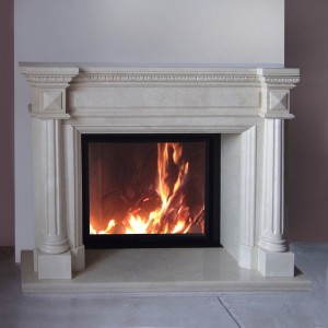 Мраморный портал Continental CHARLOTTE BR II White, c пластинами