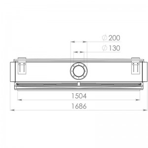 Каминная топка Palazzetti METRO 150XT, сжижен.газ, Камни Palazzetti Blanco Carrara