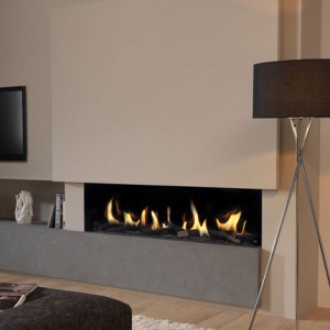 Каминная топка Palazzetti METRO 150XT, сжижен.газ, Камни Palazzetti Blanco Carrara