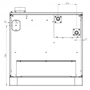 Отопительная печь Thorma Fiko 3U80 MS, бордовая, левая
