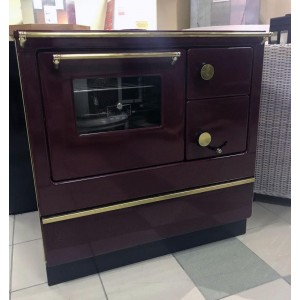 Отопительная печь Thorma Fiko 3U80 MS, бордовая, левая