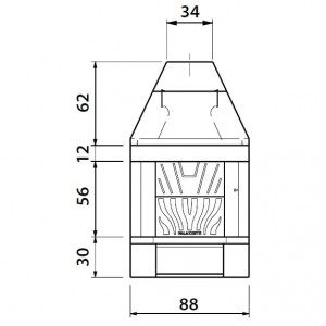 Каминная топка Palazzetti VENTILPALEX VPX 78