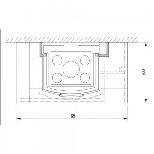 Каминная облицовка Palazzetti Texas sx, под S78 3D