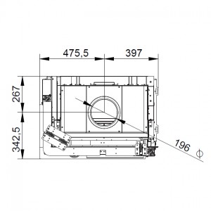 Каминная топка Palazzetti ECOMONOBLOCCO WT 66L N11