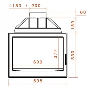 Каминная топка Liseo Castiron LCI 7 G4