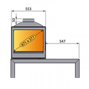 Отопительная печь Liseo L52 DF R