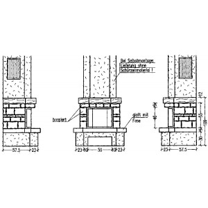 Каминная облицовка Hark 4/18.6 B burgos iroko
