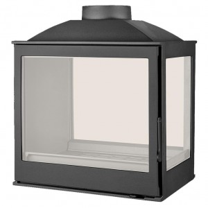 Каминная топка Liseo L5 DF + side glass, серая
