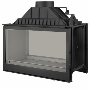 Каминная топка Liseo L9 DF CL, с шибером, черная
