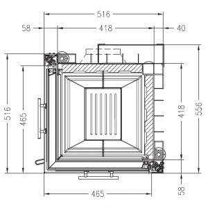 Каминная топка Palazzetti Sunny Fire 46 2D