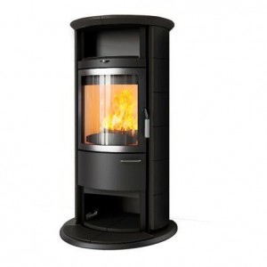 Отопительная Печь Hark 17 NH GT ECOplus, brilliant-schwarz, рамка хром