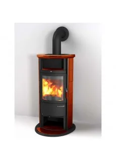Отопительная Печь Hark 98 ECOplus, jola-braun 251, черная рамка
