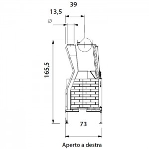 Каминная топка Palazzetti VENTILPALEX VPX 92