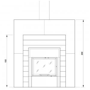 Каминная облицовка Palazzetti Berlino