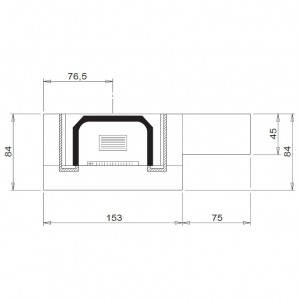 Каминная облицовка Palazzetti Cordoba, с банкетой, под Mbl 78 front