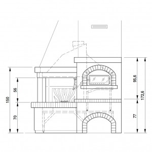 Каминная облицовка Palazzetti Todi