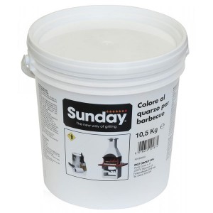 Краска белая для отделки Барбекю Sunday, 10,5 кг Sunday