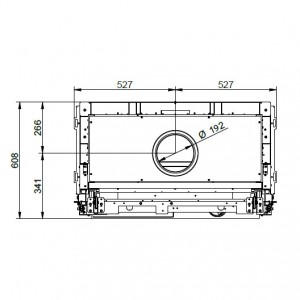 Каминная топка Palazzetti ECOMONOBLOCCO WT 86F N12
