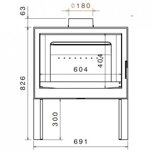 Отопительная печь Liseo Castiron LCI 7 GF Stove