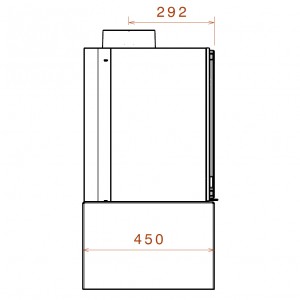 Отопительная печь Liseo L72, черная