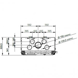 Каминная топка Palazzetti ECOMONOBLOCCO WT 16:9F V12E