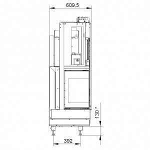 Каминная топка Palazzetti ECOMONOBLOCCO WT 66L N11