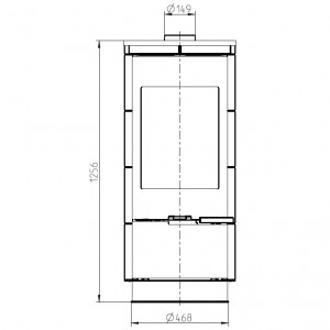 Отопительная печь Thorma ANDORRA Ceramic Standard, черная