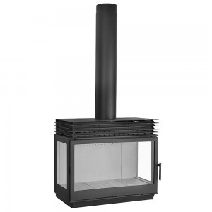 Камин Liseo Castiron LCI 9 GLR Wall, два боковых стекла