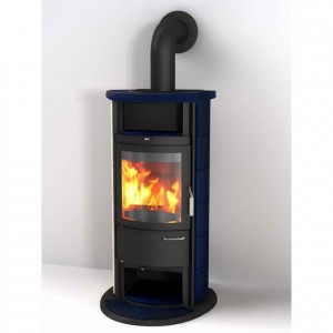 Отопительная Печь Hark 17 NHGT ECOplus, konigsblau 150, черная рамка