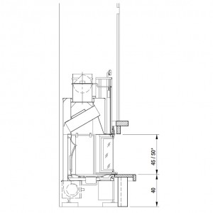 Каминная облицовка Palazzetti Neuchatel totale, под EMBL 64 exagone