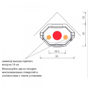 Каминная топка EdilKamin TEKNO 3 UP N