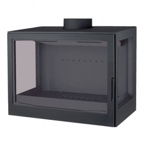 Каминная топка Liseo Castiron LCI 007 GFLR Flat top, два боковых стекла