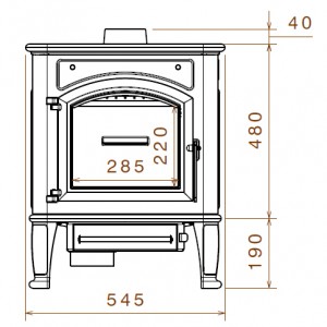 Отопительная печь Liseo Castiron LCI Premium