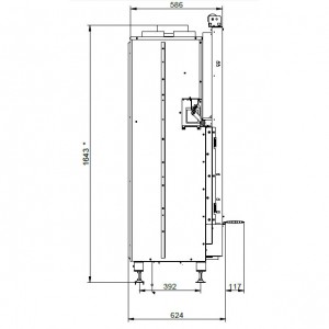 Каминная топка Palazzetti ECOMONOBLOCCO WT 66F V11