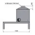 Отопительная печь Liseo Castiron LCI 5 GFLR Table, два боковых стекла