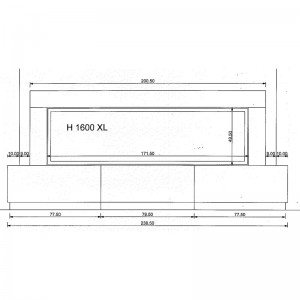 Каминная облицовка Axis Cassandre, H1600XXL