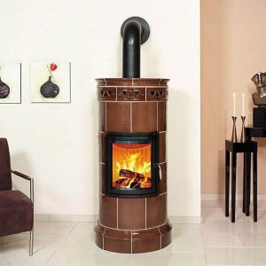 Отопительная Печь Hark Bella Rosa 11 Viva ECOplus, цвет hellbraun, черная рамка + компл.труб