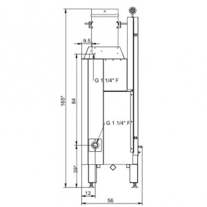 Каминная топка Palazzetti TERMOPALEX 78 Front