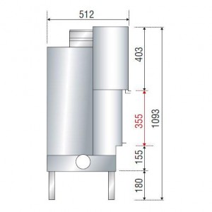 Каминная топка Axis F 800 simple face WS Black
