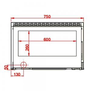 Каминная топка Axis Insert 750