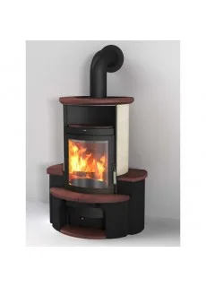 Отопительная Печь Hark 34 GT ECOplus, jola-braun/stone 245, цоколь графит