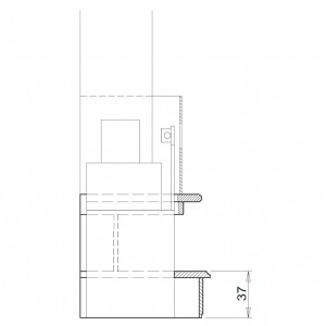 Каминная облицовка Palazzetti Filadelfia dx, под Mbl 64 exagone