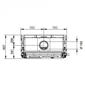 Каминная топка Palazzetti ECOMONOBLOCCO WT 16:9F N12E