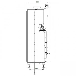 Каминная топка Palazzetti ECOMONOBLOCCO WT 86F V13