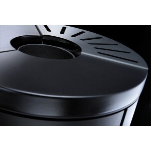 Отопительная печь Hark 110 ECOplus, графит, quarz-wei 460, черная рамка