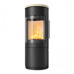Отопительная печь Hark 110 ECOplus, графит, quarz-wei 460, черная рамка