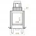 Топка Liseo L11 DF side glass