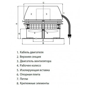 Дымосос Exodraft RS016-4-1