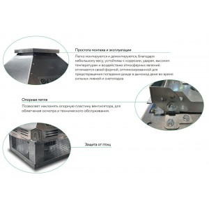 Дымосос Vortice Heatmaster F400 315 M4 0.25KW