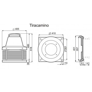 Дымосос Vortice Tiracamino 15000VRT